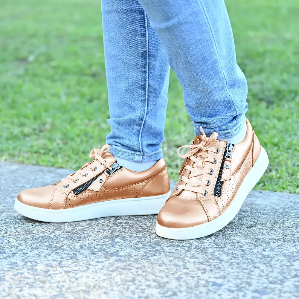 Penny Twin Zip Trainers