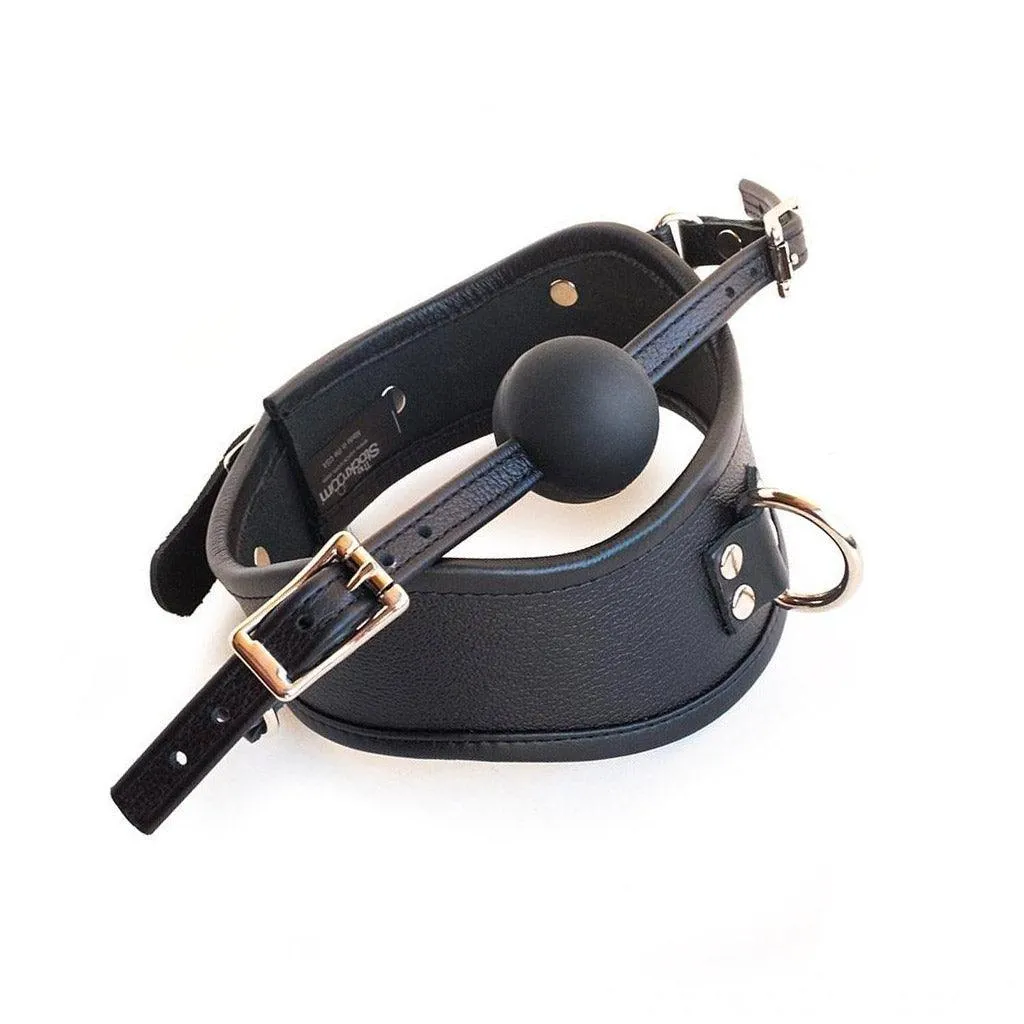 Posture Collar With Silicone Ball Gag