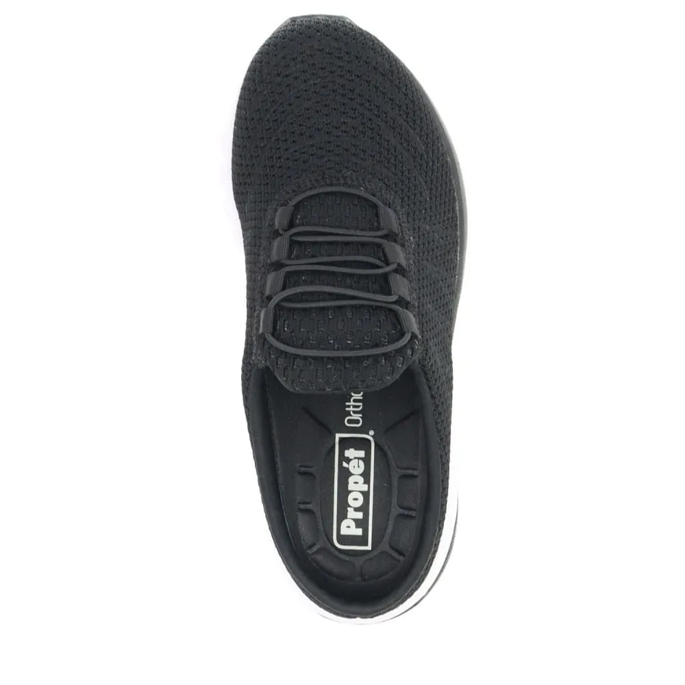 Propet Women's Tour Knit Slide Shoes Black