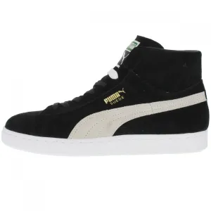 Puma SUEDE MID CLASSIC  Men’s - BLACK-WHITE