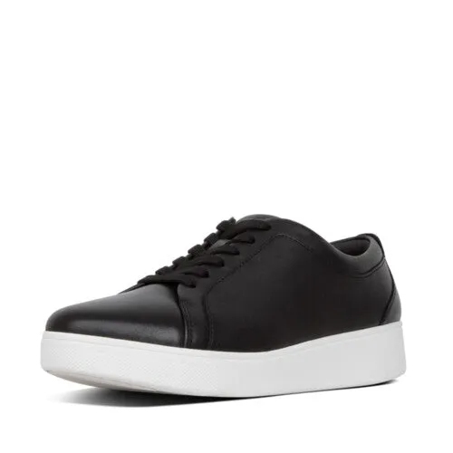 Rally Leather Panel Sneaker in Black