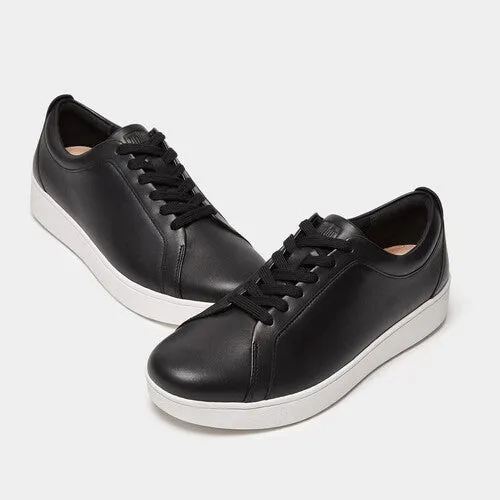 Rally Leather Panel Sneaker in Black