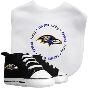 Ravens Baby Bib with Pre-Walking Shoes