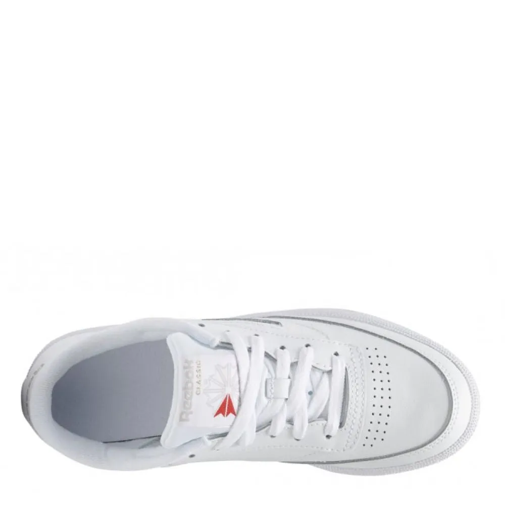 Reebok Women's Club C 85 in White/Sheer Grey