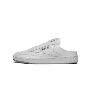 Reebok x Beams Mens Club C Laceless Mule Shoes 'Ftwr White/Cold Grey'