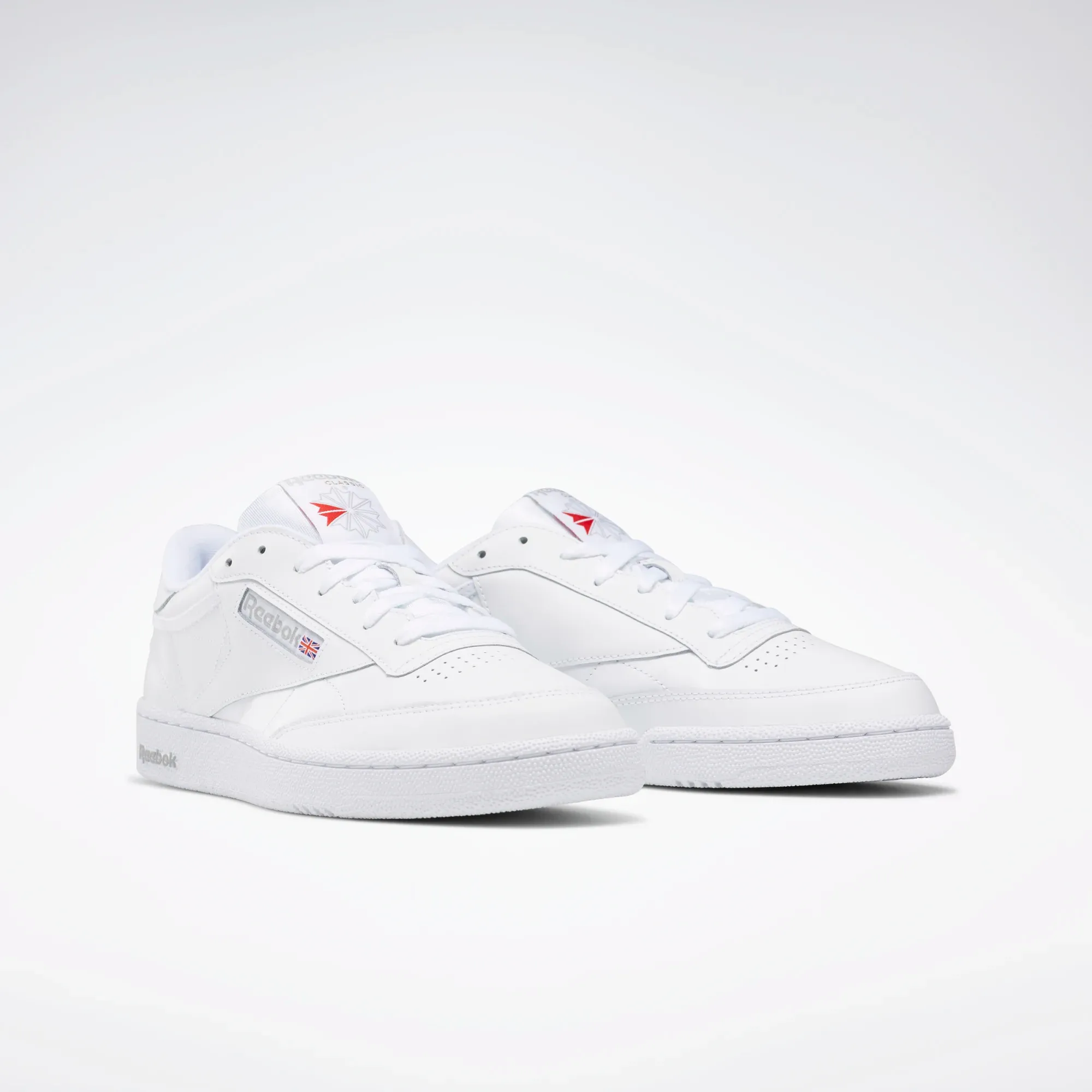 Reeboks Men's Club C 85 Shoes - White / Sheer Grey