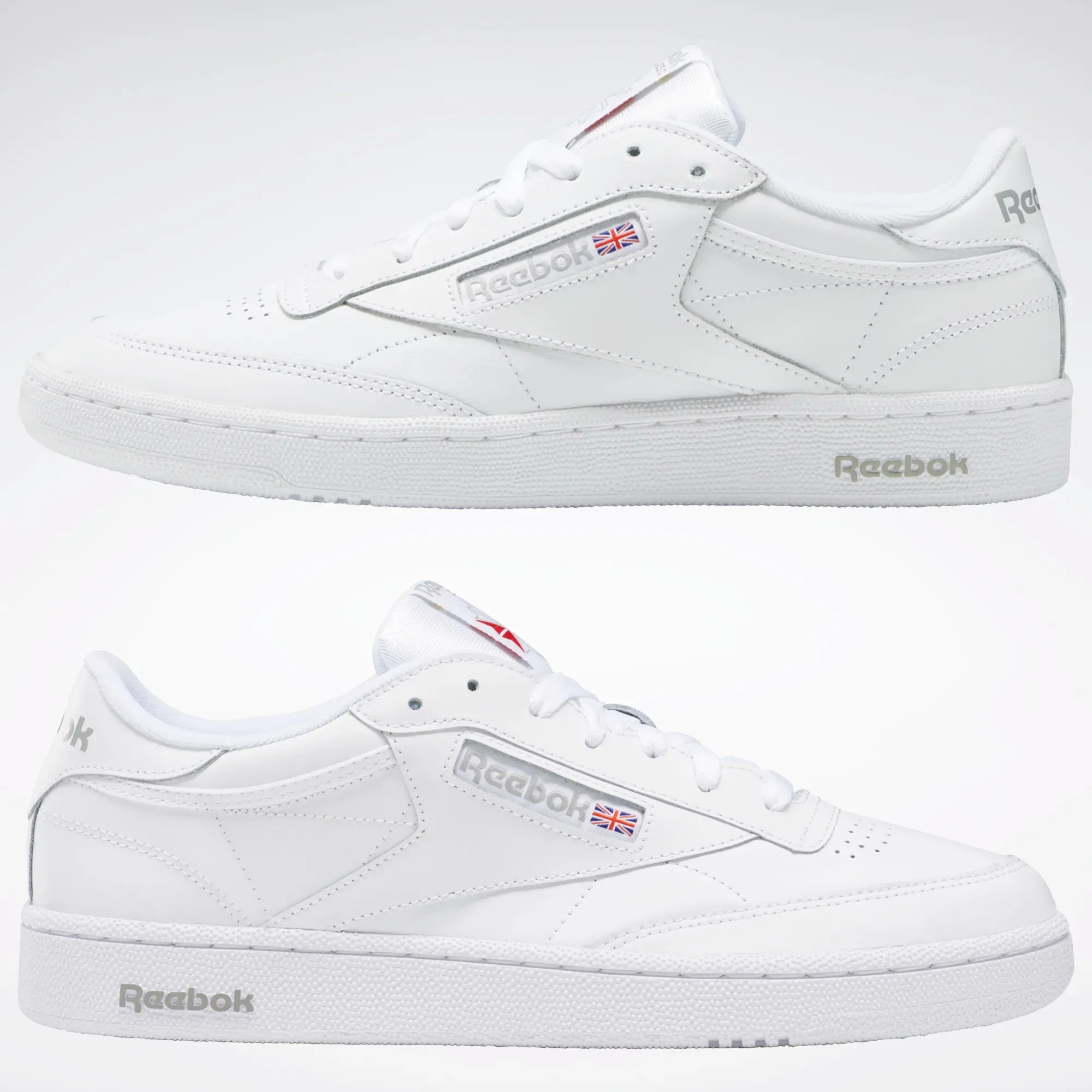 Reeboks Men's Club C 85 Shoes - White / Sheer Grey