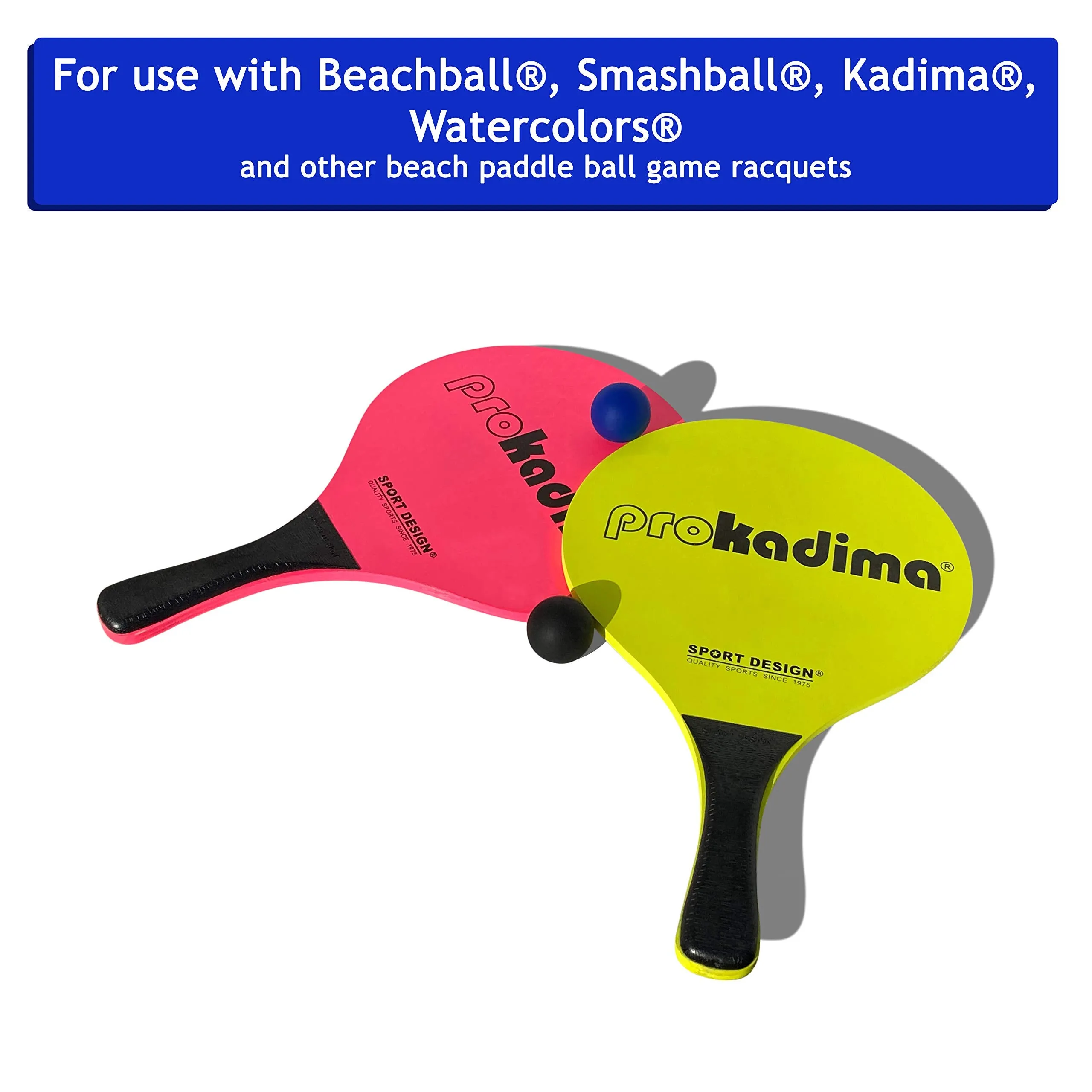 Replacement Paddle Ball Beach Balls for use with Beachball, Smashball, Kadima, Watercolors