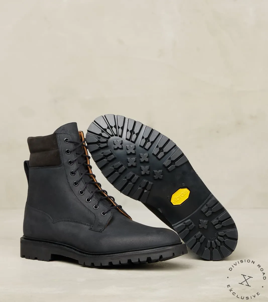 Ross - 378 - Vibram Carrarmato - Black Roughout Suede