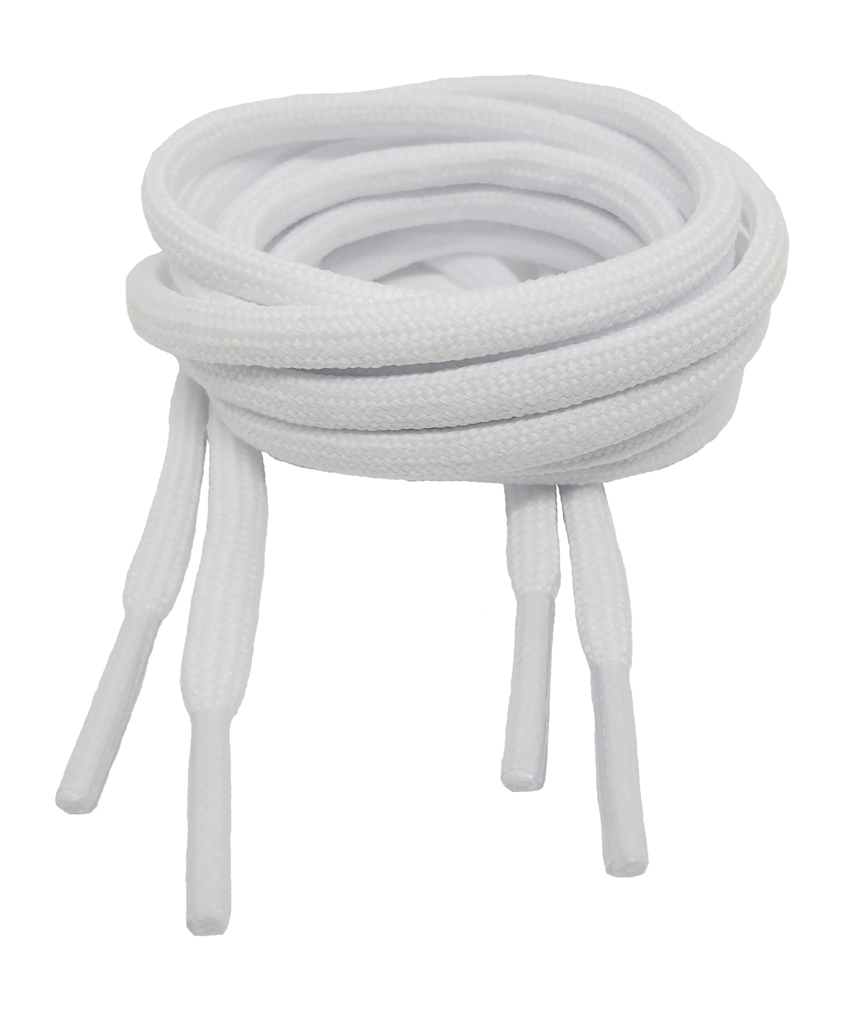 Round White Laces - 5mm wide