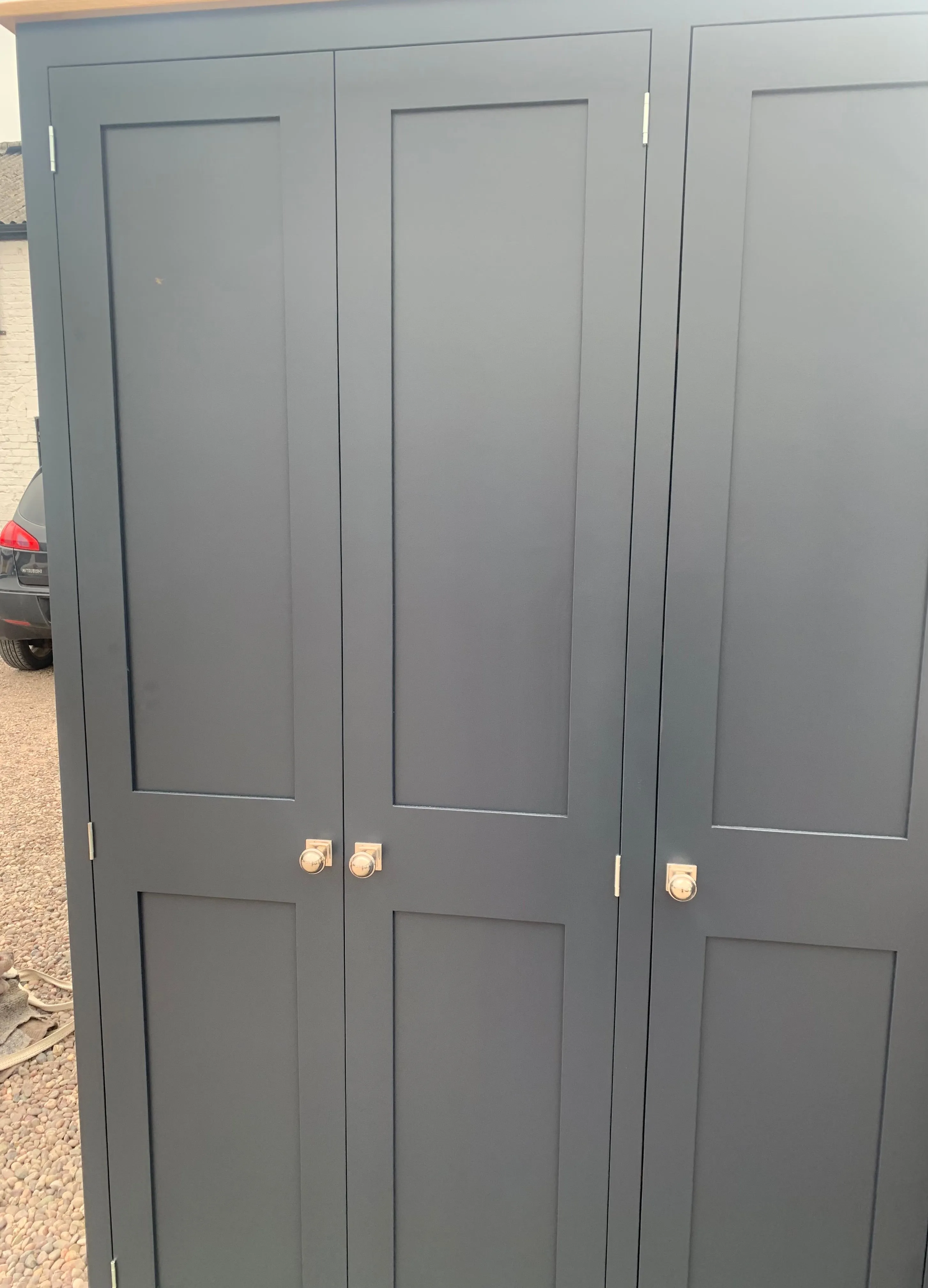 **SHALLOW 5 Door Coat and Shoe Storage Combination Cupboard - OPTION 1