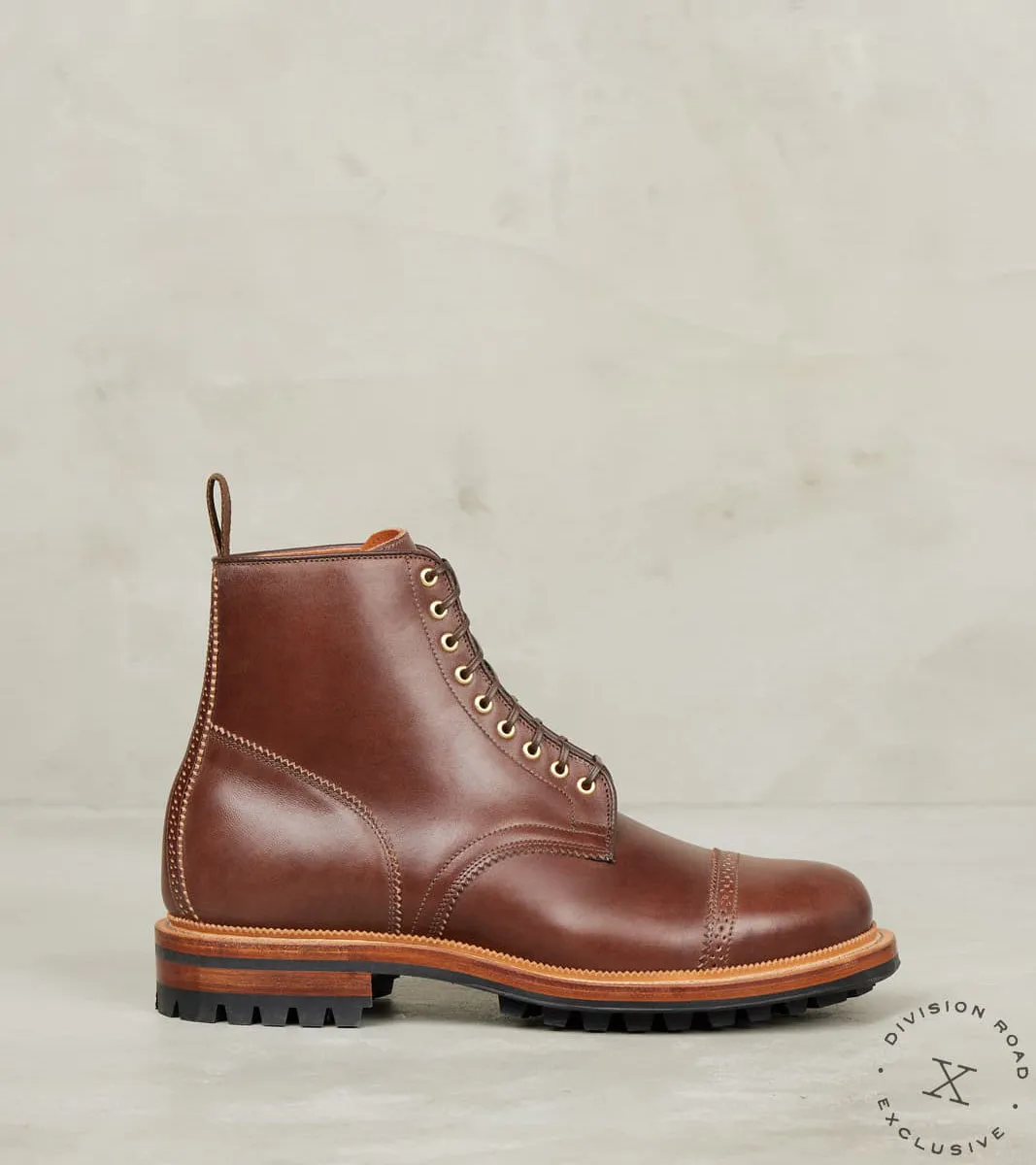 Shelby Sharp Brogue Boot - 2055 - Commando - Maryam Toscanello Vachetta Horsebutt