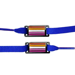 Shoelace Tags - Lesbian Flag