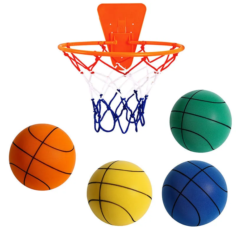 Silent High Density Foam Sports Ball Indoor Mute Basketball Children Sports Toy Games