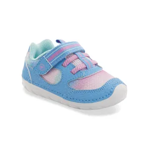 Soft Motion Turbo (First Walker) Sneaker - Light Blue Rainbow