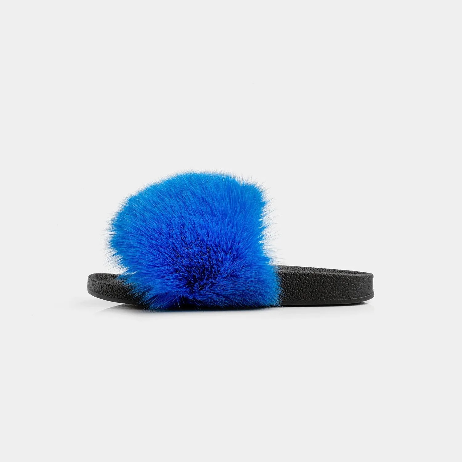 St. Moritz-Slipper With Blue Fox Fur