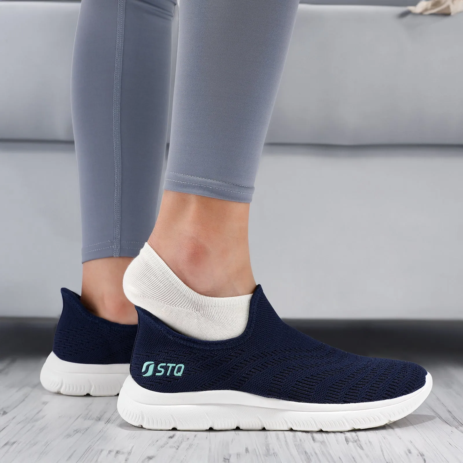 STQ Ease in Walking Shoes Women Hands Free Orthopedic Sneakers