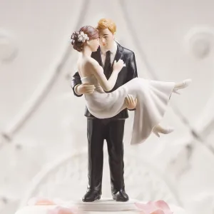 “Swept Up in His Arms” Wedding Couple Figurine