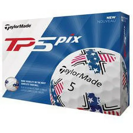 TaylorMade 2019 TP5 Pix USA Golf Balls