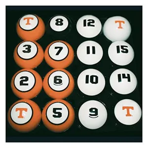 Tennessee Volunteers Vols UT Billiard Pool Ball Set