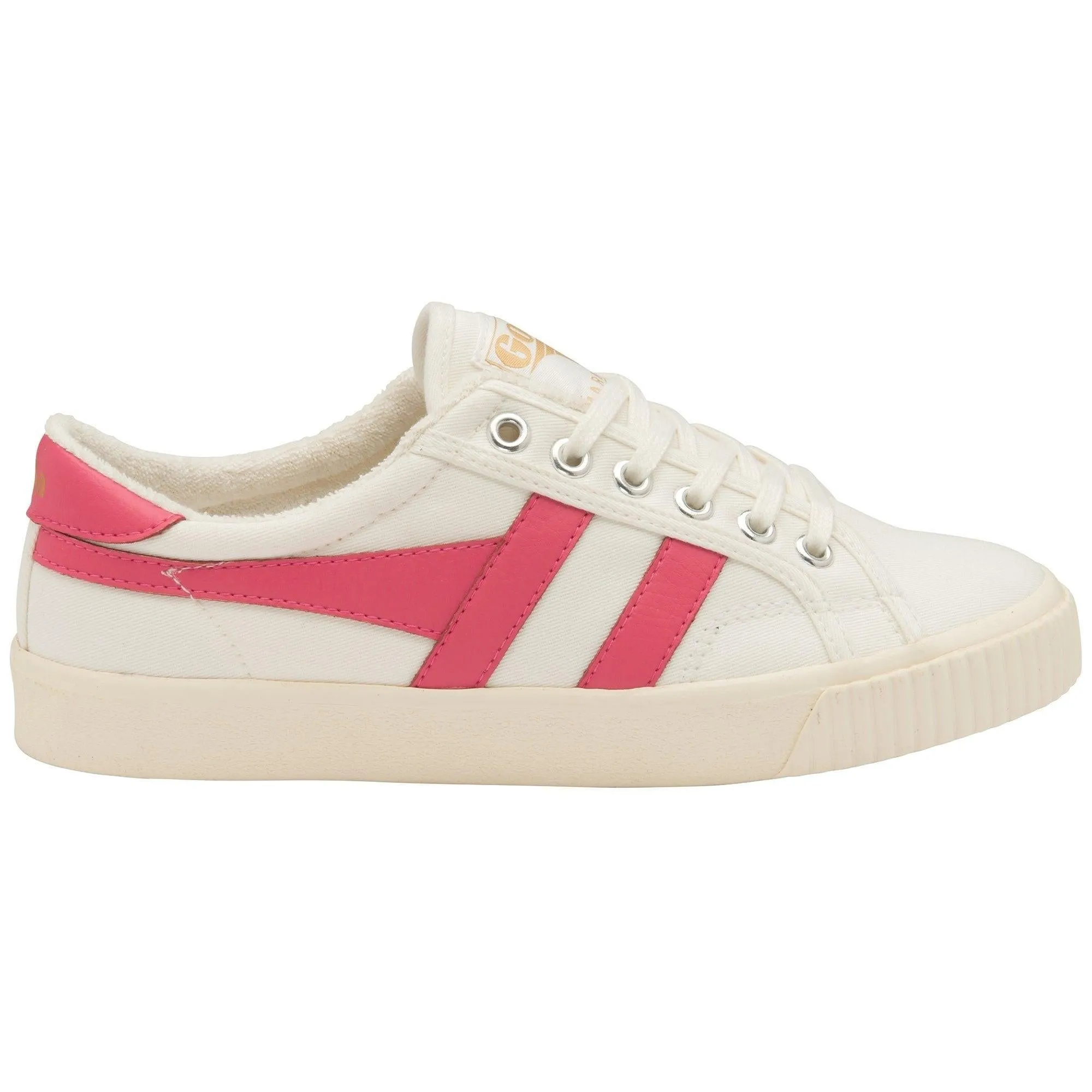 Tennis Mark Cox Trainer (Off White   Fluro Pink)