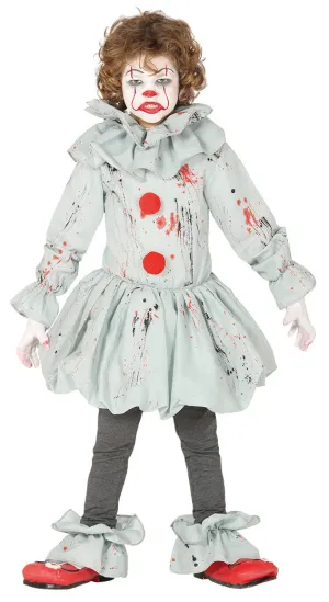 Terrifying Killer Clown Kids Costume