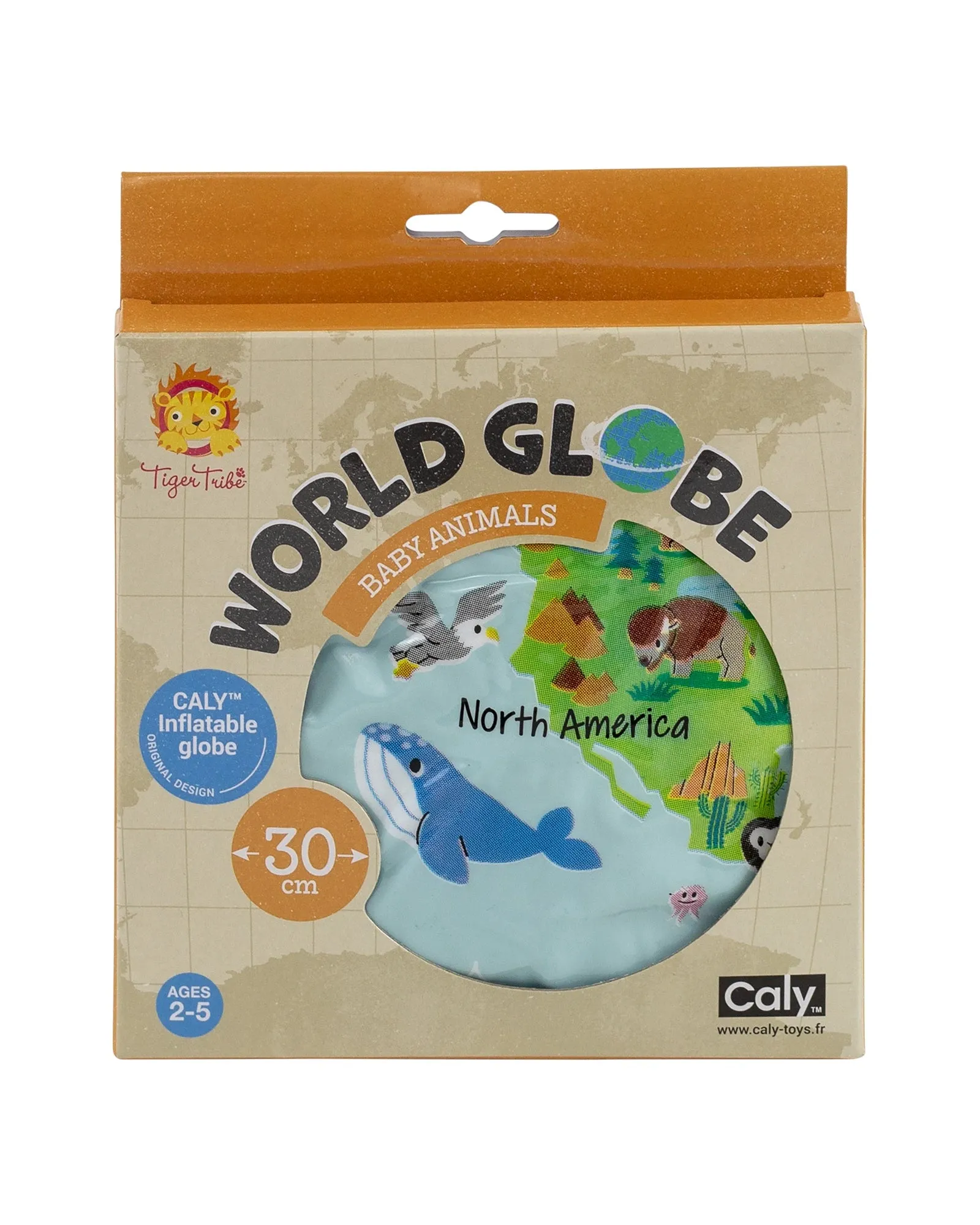 Tiger Tribe World Globe Baby Animals 30cm