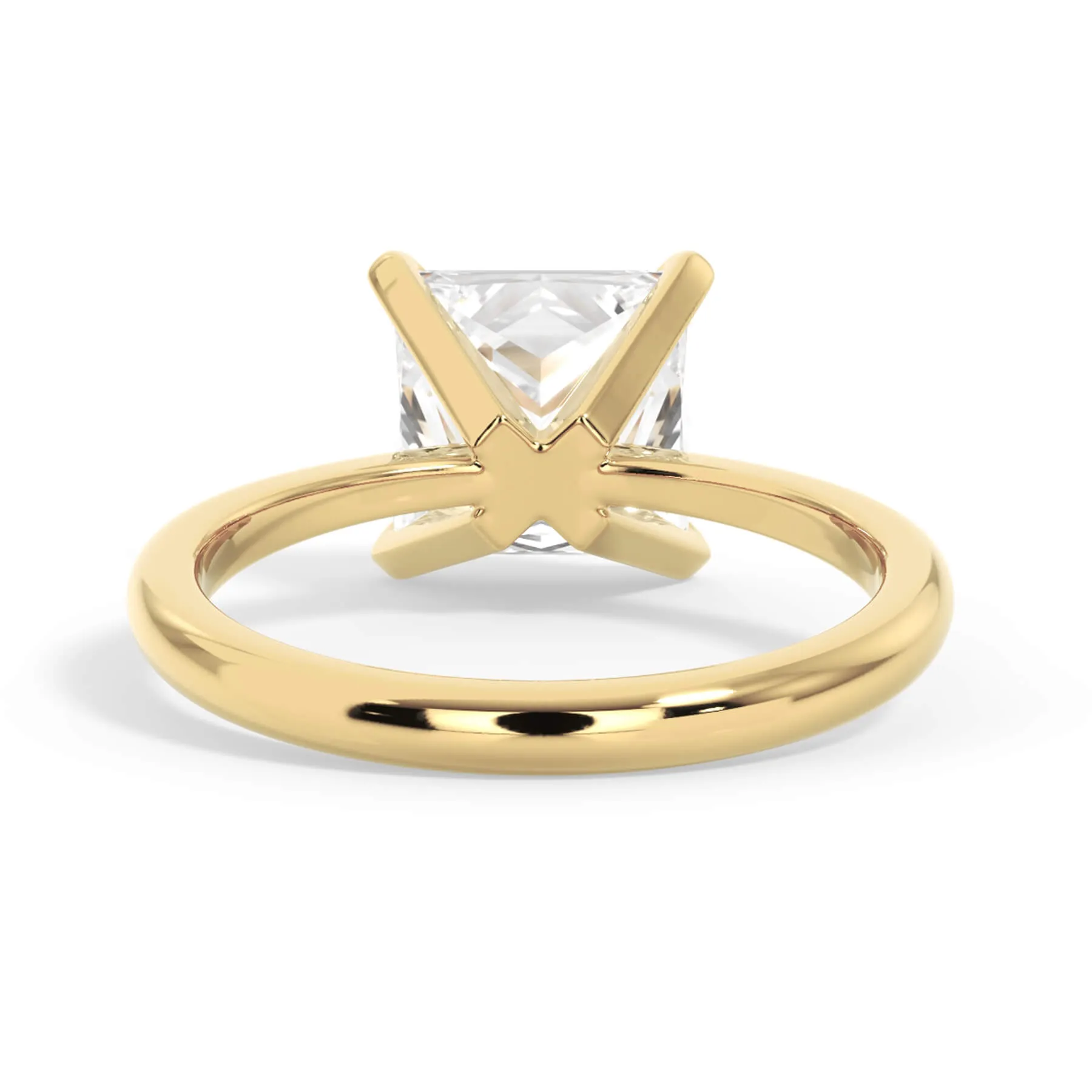 Traditional 6 Prong Solitaire Engagement Ring Setting