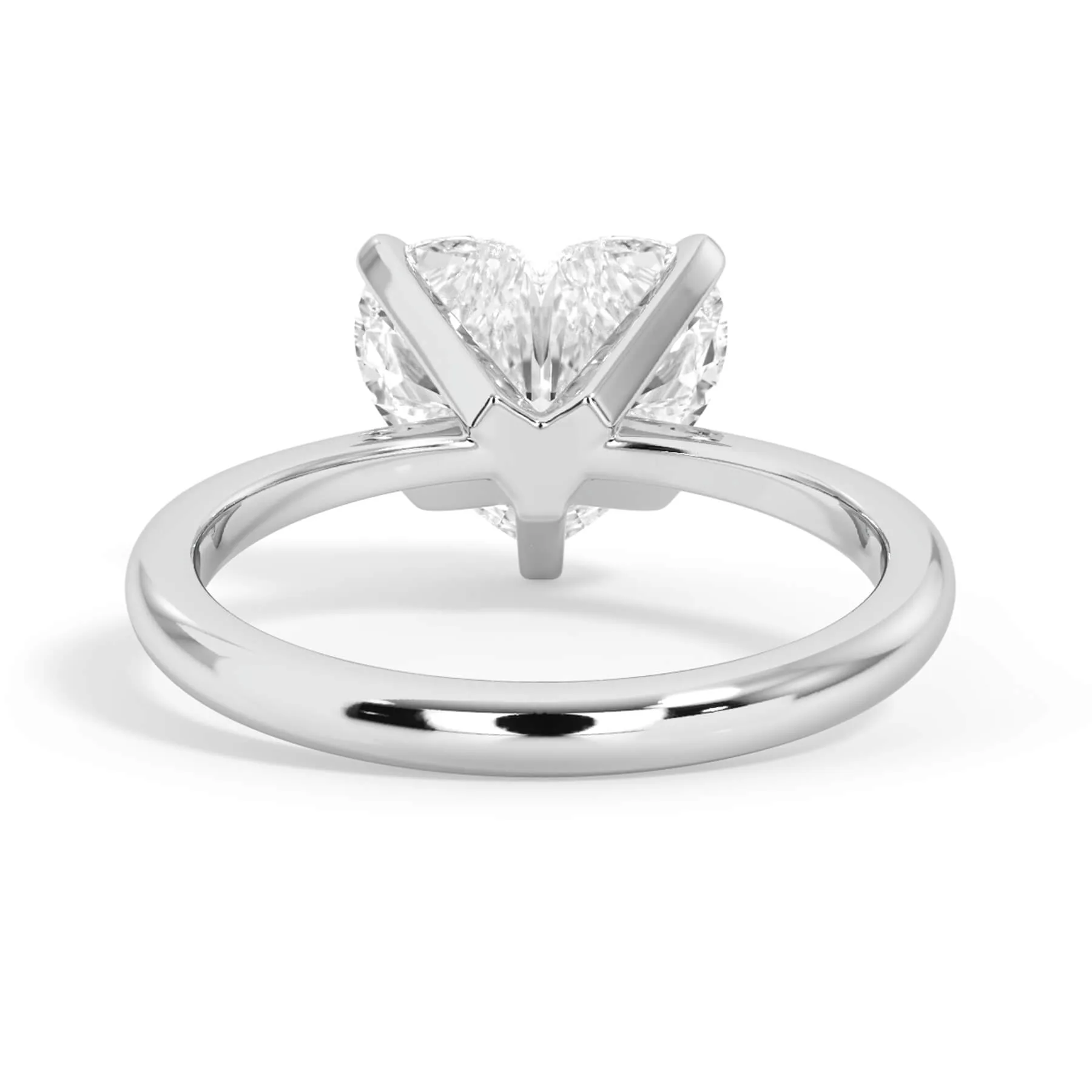 Traditional 6 Prong Solitaire Engagement Ring Setting