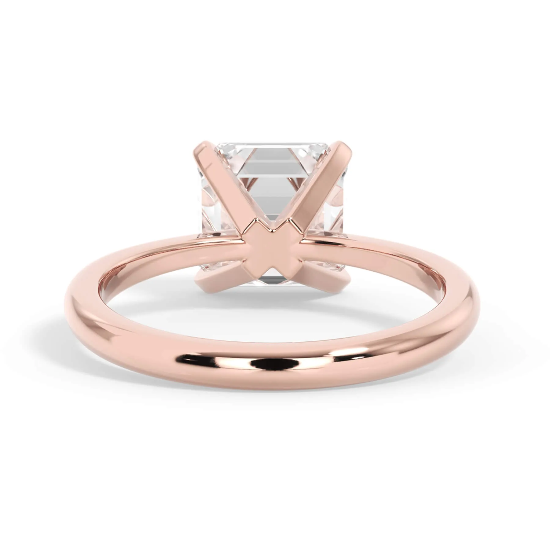 Traditional 6 Prong Solitaire Engagement Ring Setting