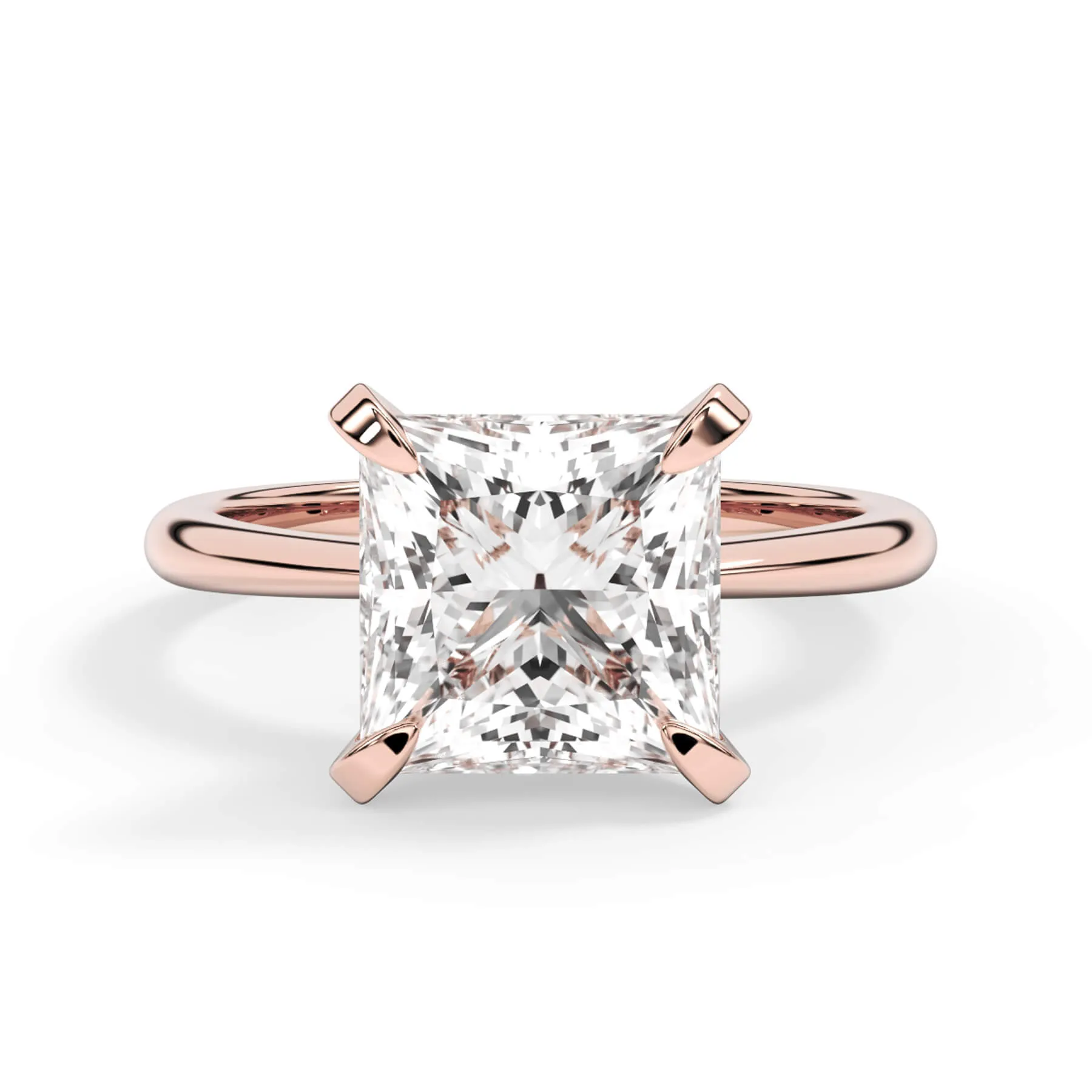 Traditional 6 Prong Solitaire Engagement Ring Setting