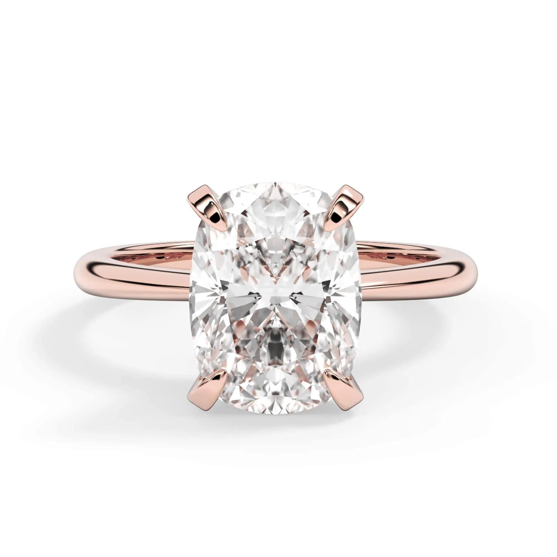 Traditional 6 Prong Solitaire Engagement Ring Setting