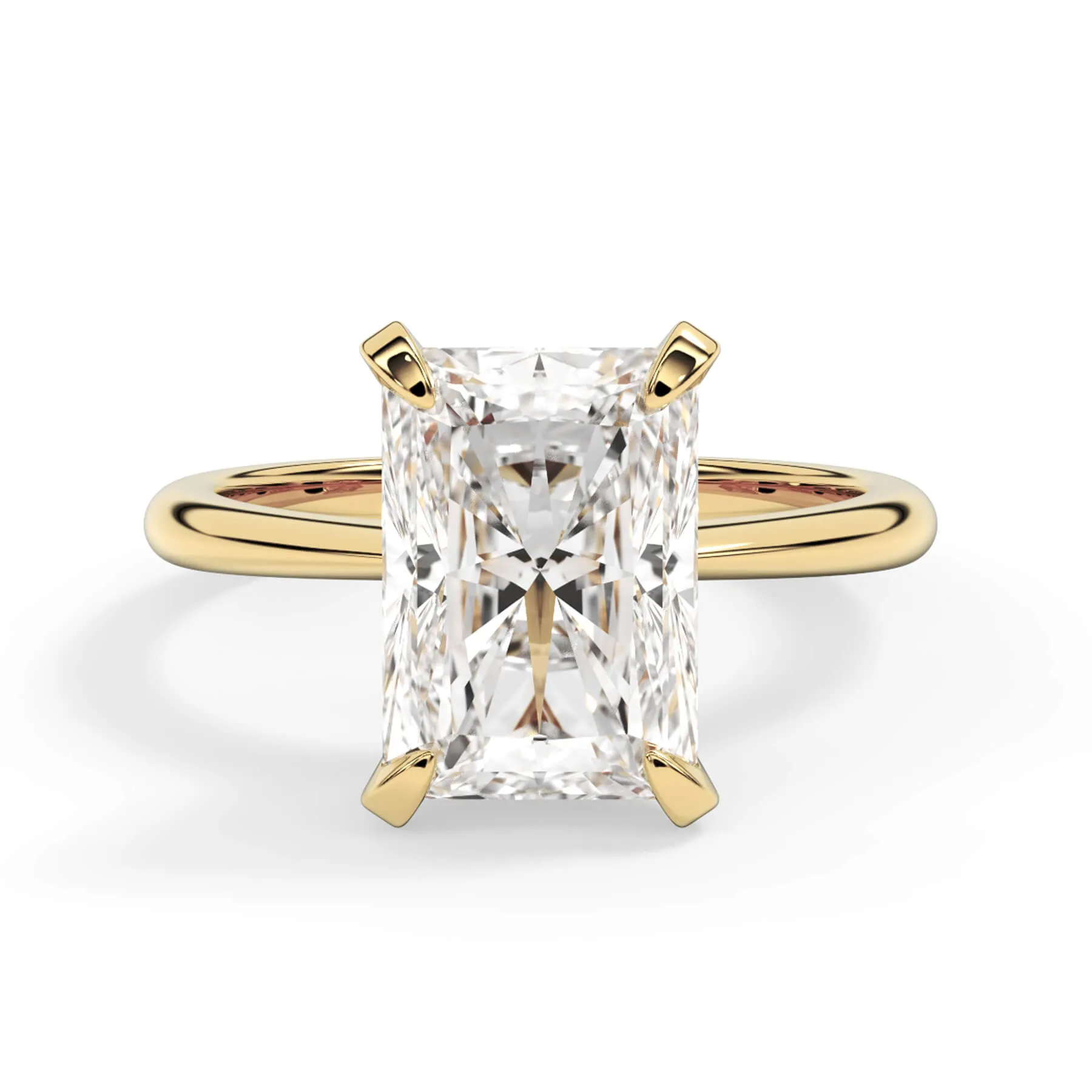 Traditional 6 Prong Solitaire Engagement Ring Setting