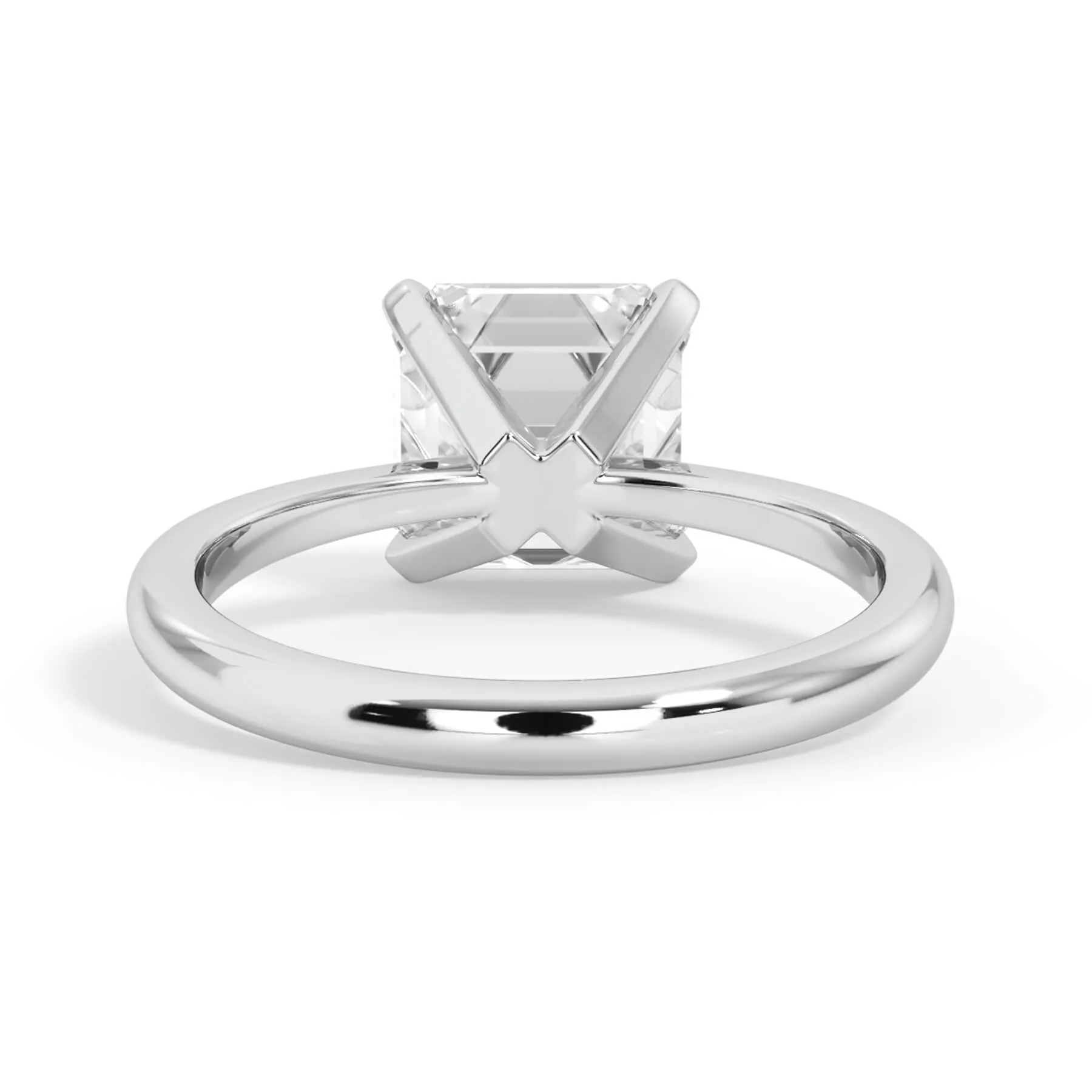 Traditional 6 Prong Solitaire Engagement Ring Setting