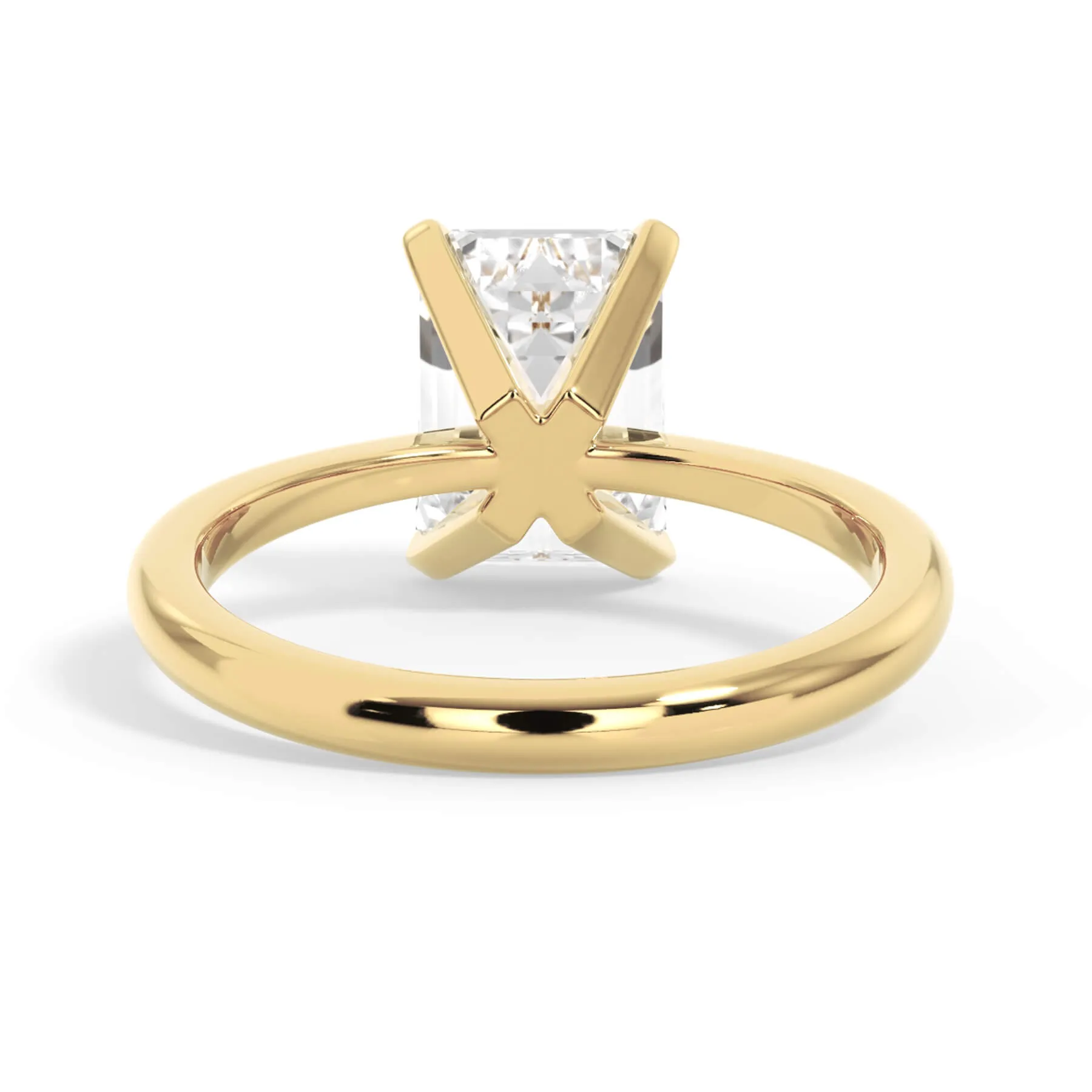 Traditional 6 Prong Solitaire Engagement Ring Setting