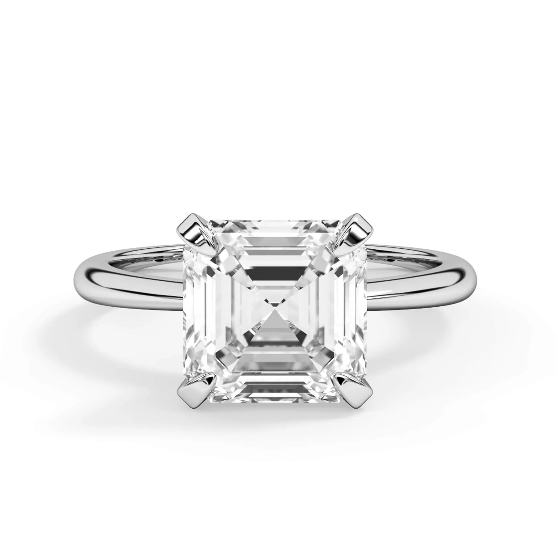 Traditional 6 Prong Solitaire Engagement Ring Setting