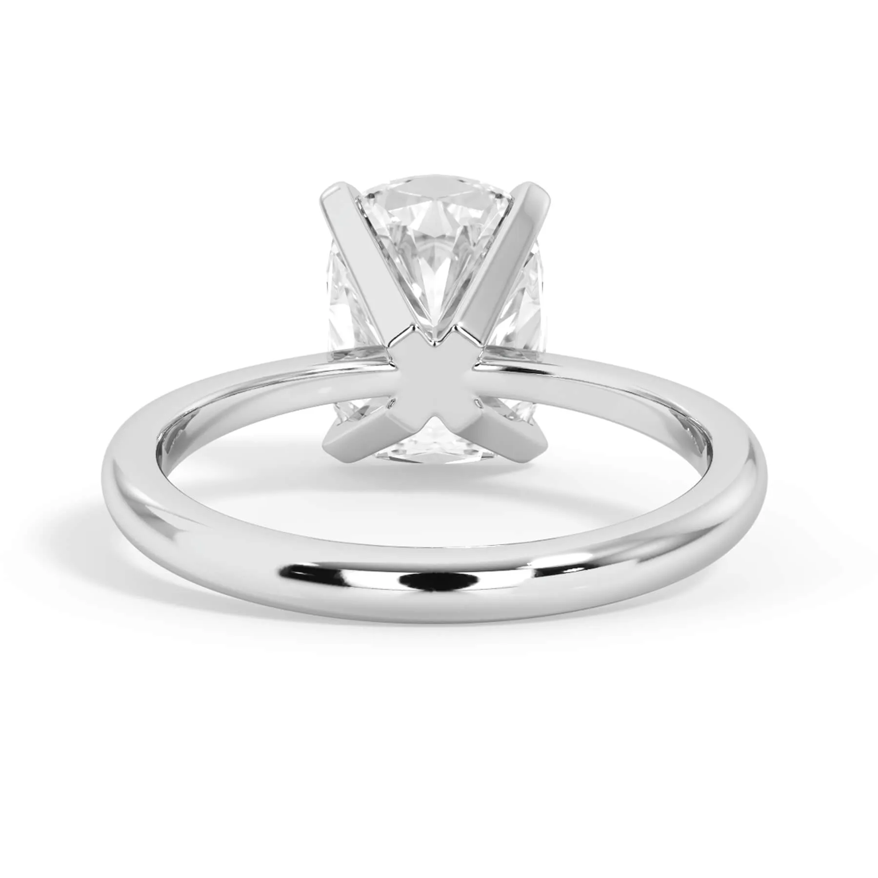 Traditional 6 Prong Solitaire Engagement Ring Setting