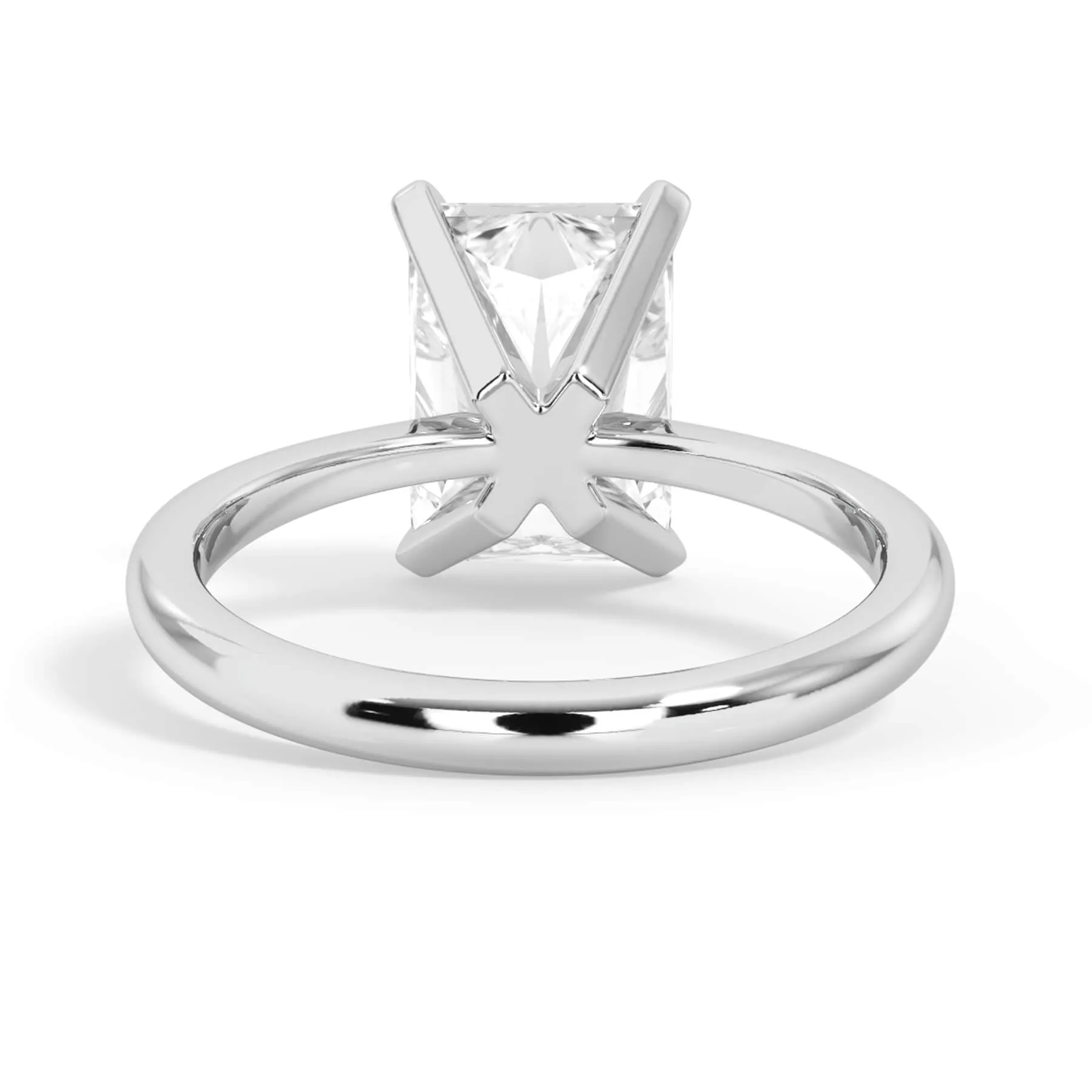 Traditional 6 Prong Solitaire Engagement Ring Setting