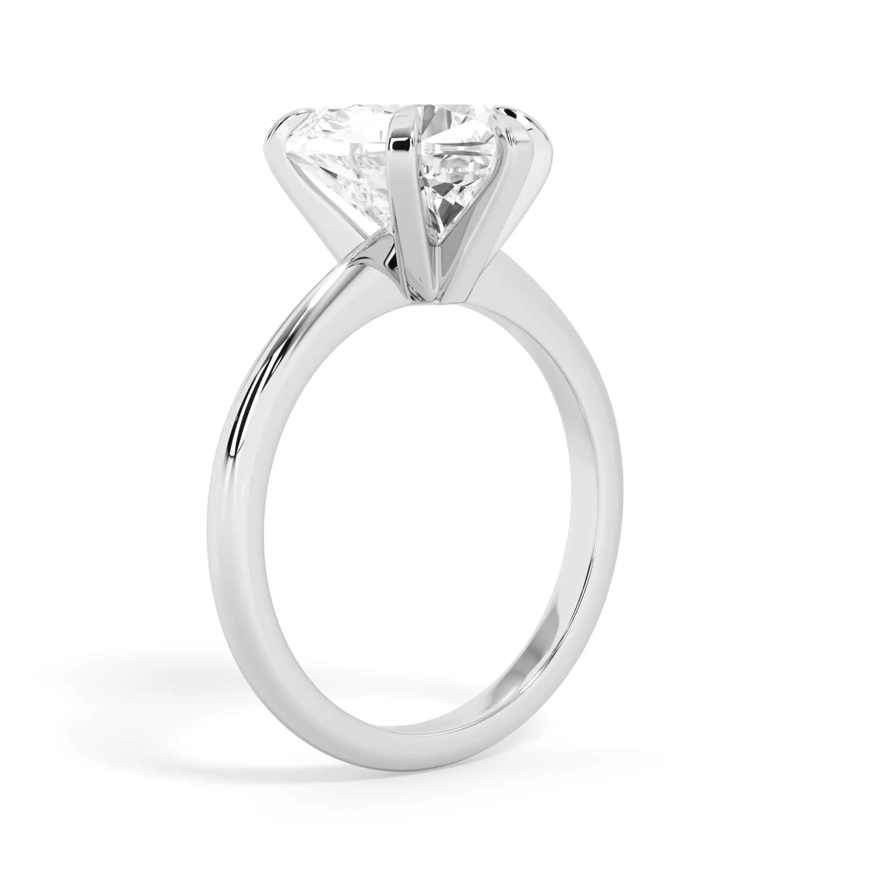 Traditional 6 Prong Solitaire Engagement Ring Setting