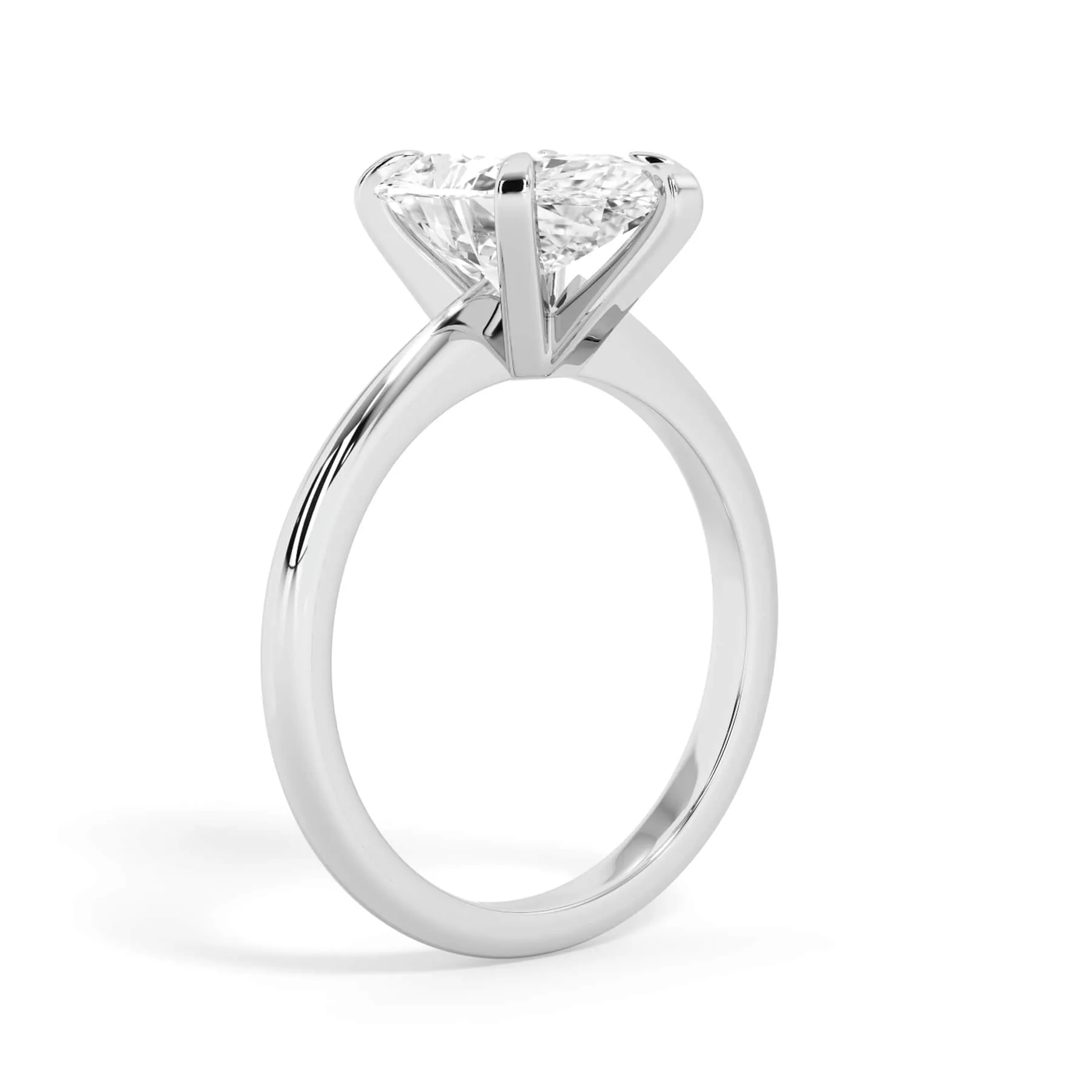 Traditional 6 Prong Solitaire Engagement Ring Setting