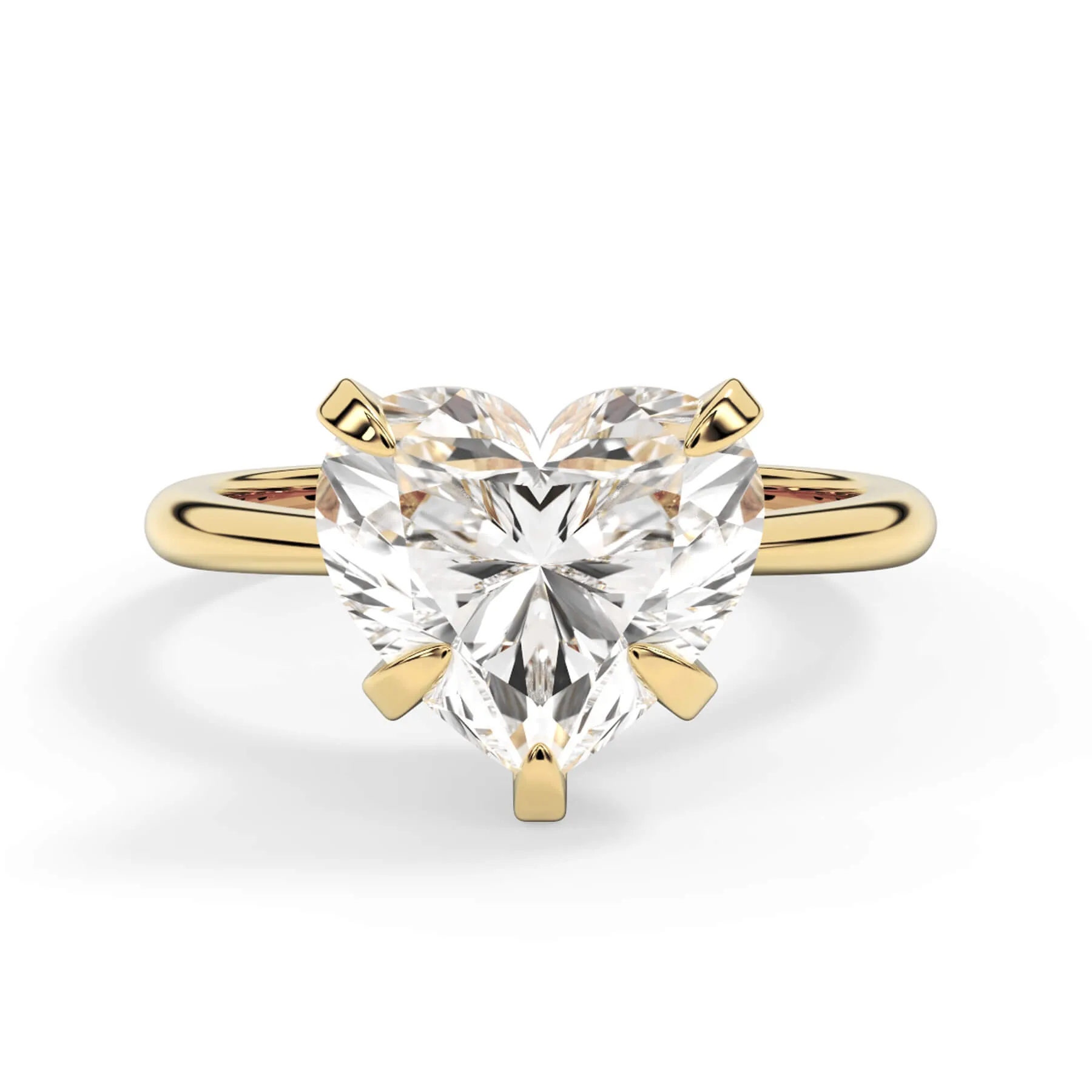 Traditional 6 Prong Solitaire Engagement Ring Setting