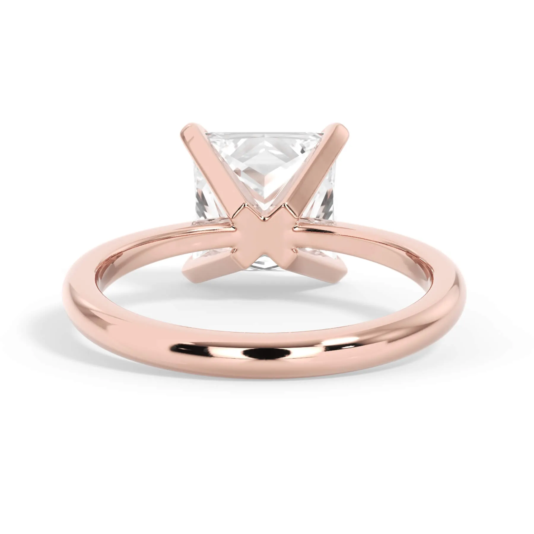 Traditional 6 Prong Solitaire Engagement Ring Setting