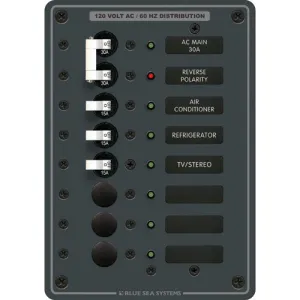 Traditional Metal DC Panel - AC Main   6 Positions