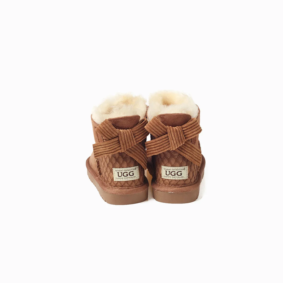 Ugg Kids One Bailey Bow Corduroy Boots (Water Resistants)