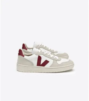 Veja - V-10 B-Mesh White Marsala Shoes