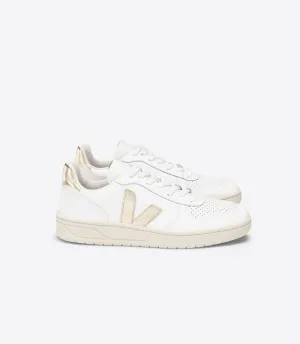 Veja - V-10 Leather in Extra White Platine