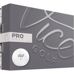 Vice Pro Soft Golf Balls - White