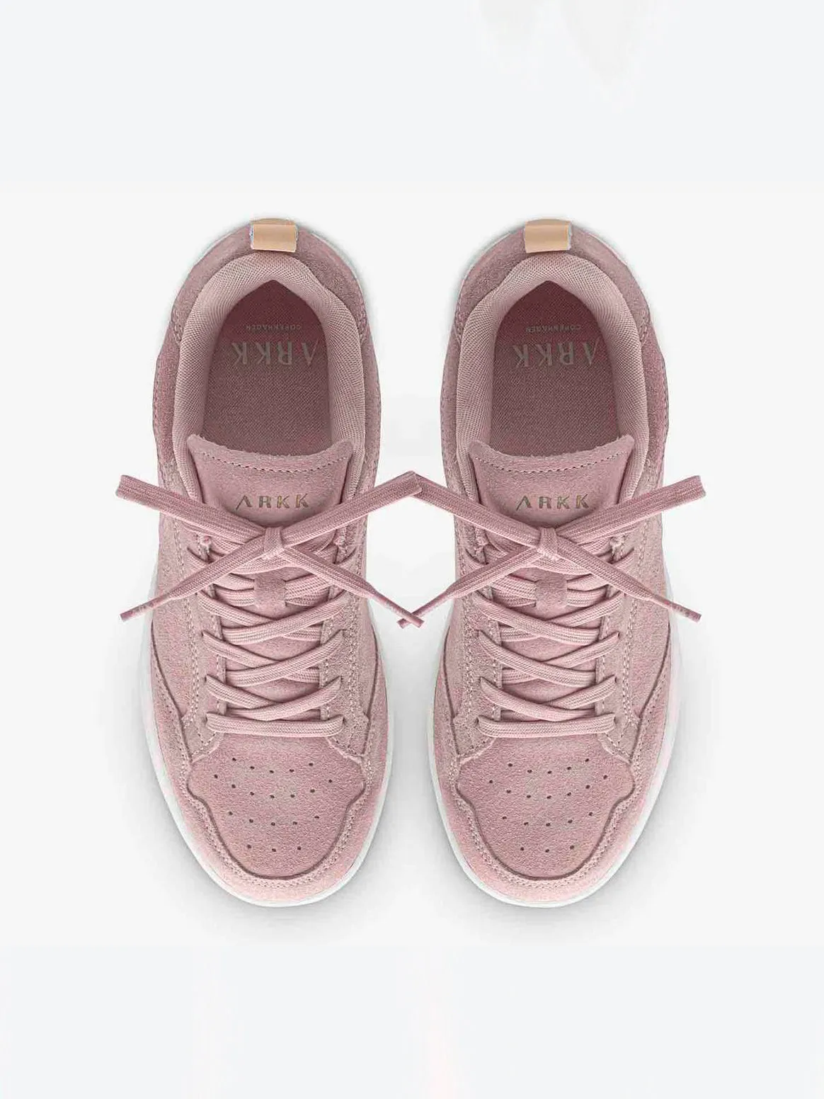 Visuklass Suede Leather S-C18 Misty Rose Nude Sneakers