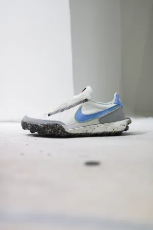 W NIKE WAFFLE RACER CRATER "WHITE/ALUMINUM"