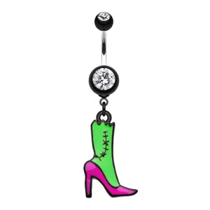 Walking Zombie Belly Ring